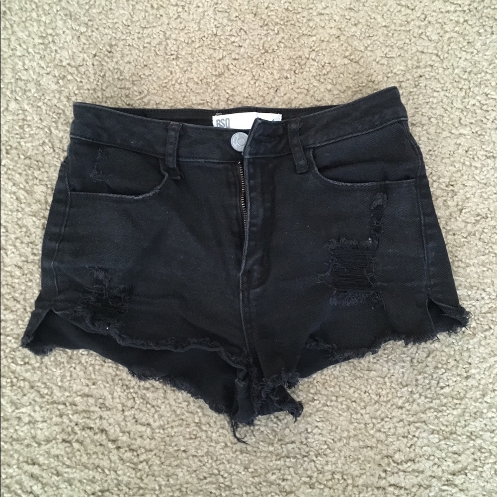 RSQ / PacSun Women’s High Rise Jean Shorts - Black